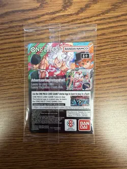 One Piece Monkey.D.Luffy US Voyage Promo Full Art Holo P-055 Card - SEALED - Image 2