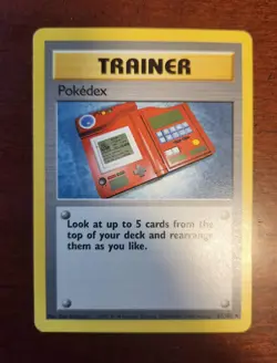 Unlimited Base Set Pokedex Pokemon Trainer Card - Base Set 87/102 - Image 1