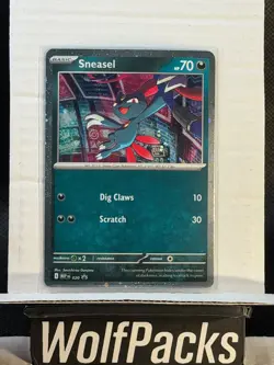 Pokemon TCG Me02: Phantasmal Flames - Sneasel #20 Promo Card Cosmos Holo - Image 1