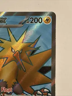 2023 Pokemon 151 Card ZAPDOS EX Full Art Foil Holo Ultra Rare 192/165 MINT - Image 3
