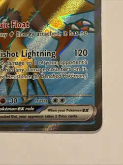 2023 Pokemon 151 Card ZAPDOS EX Full Art Foil Holo Ultra Rare 192/165 MINT - Image 4