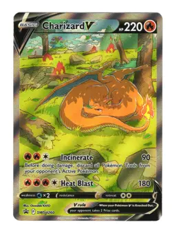 Charizard V SWSH260 SWSH: Sword & Shield Promo Cards Holo Pokemon NM - Image 1