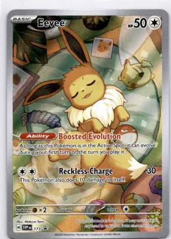 Pokemon Eevee 173 SV: Scarlet & Violet Promo Cards Illustration Rare NM/M - Image 1