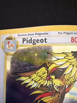 Pidgeot 8/64 Holo Rare Unlimited Edition Jungle Set Pokemon Card 1999 WOTC Worn - Image 5