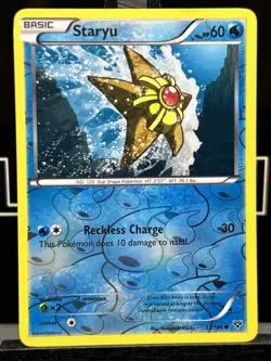 Pokemon Card Staryu XY Base Set Reverse Holo 33/146 LP - Image 3
