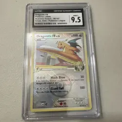CGC 9.5 Dragonite FB 2009 Supreme Victors 56/147 Pokemon League Graded Card - Image 1