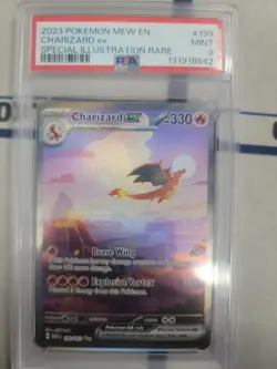 Pokemon TCG Charizard EX Scarlet & Violet 151 Card Sir 199/165 PSA 9 - Image 1