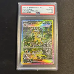 PSA 10 Leafeon ex SAR 200/187 Terastal Festival sv8a 2024 Pokemon Card Japanese - Image 1