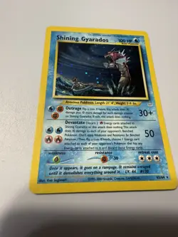 Pokemon Shining Gyarados Holo 65/64 Neo Revelation Card English 2000 - Image 1