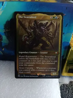 MTG 40k The Swarmlord 321 (Display Commander) (Foil Etched) - Thick Stock - Image 1