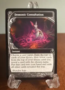MTG Demonic Consultation (Future Sight) Normal Mystery Booster 2 NM #181 Magic - Image 1