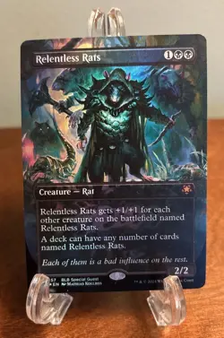 MTG Relentless Rats Foil Borderless #57 LP Special Guests SPG Magic Bloomburrow - Image 1