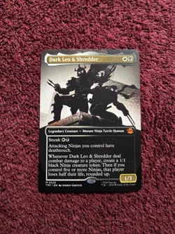 MTG Dark Leo & Shredder 0220 Regular (Extended Art) TMNT - Image 1