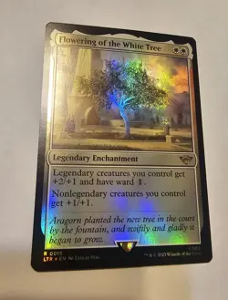 Flowering Of The White Tree Foil MTG Magic The Gathering Lord Of The Rings NM - Image 1