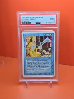 🔵🔵🔵 1994 Magic The Gathering CONTROL MAGIC Revised 3RD Edition PSA 9 🔵🔵🔵 - Image 1