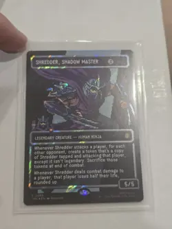 Shredder, Shadow Master (Surge Foil) - Borderless | Pixel - MTG Commander: TMNT - Image 1