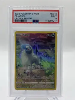 2023 POKEMON SWORD & SHIELD CROWN ZENITH #GG16 FULL ART/ABSOL PSA 9 - Image 1