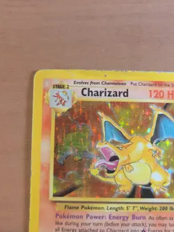 Pokemon Charizard Base Set Holo Rare Card 4/102 Vintage - Image 2