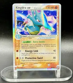 Kingdra ex (Delta Species) 94/101 Holo Pokemon EX Dragon Frontiers Vintage LP/MP - Image 2