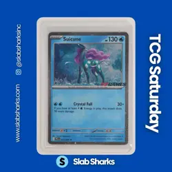 2025 POKEMON PHANTASMAL FLAMES #026/094 SUICUNE PROMOS EB GAMES STAMP - Image 1