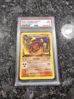 2000 Pokemon Team Rocket Dark Charmeleon 1st Edition 32 PSA 9 Mint First - Image 1