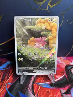 Pokemon TCG Paldean Fates Pawmi Illustration Rare IR #226/091 - Image 1