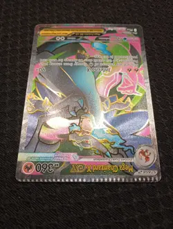 Crimp Error Card Mega Charizard X ex 109/094 Full Art Pokemon Phantasmal Flames - Image 2