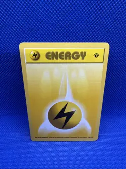 Pokemon Base Set 1st Edition Common Lightning Energy 100/102 - Image 1