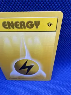 Pokemon Base Set 1st Edition Common Lightning Energy 100/102 - Image 3