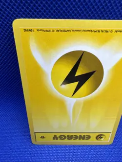 Pokemon Base Set 1st Edition Common Lightning Energy 100/102 - Image 4