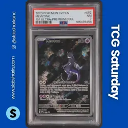 2023 POKEMON SV BLACK STAR PROMOS 151 UPC #052 MEWTWO PSA 7 - Image 1