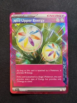 TCG Pokemon Neo Upper Energy ACE SPEC Rare Special Energy Holo SV05 162/162 - Image 1