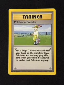 Pokemon Breeder #76/102 - Pokemon TCG - Base Set - Rare - LP - Image 1