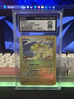 2003 Pokemon Jolteon 6/100 Reverse Holo ex Sandstorm Guineas World Record CGC - Image 1
