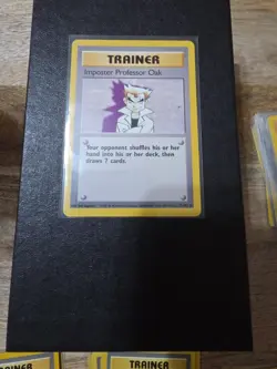 Pokemon TCG Trainer Imposter Professor Oak Base Set 73 Rare Vintage 1999 LP/NM - Image 1