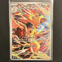 Pokemon Ethan's Typhlosion Illustration Rare Holo 190/182 SV10 Destined Rivals - Image 1