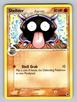 Shellder (Delta Species) - 63/101 Common Dragon Frontiers - LP Pokemon TCG - Image 1