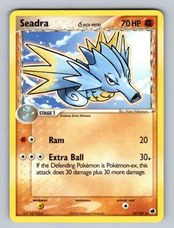 Seadra - (Delta Species) - 37/101 Uncommon Dragon Frontiers - LP Pokemon TCG - Image 1