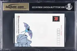 2016 POKEMON CENTER ONLINE POSTCARDS TEAM ROCKET LOGO BGS 9.5 - Image 2