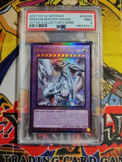 Yu-Gi-Oh! Dragon Master Magia Collector's Rare Quarter Century Stampede PSA 9 - Image 1