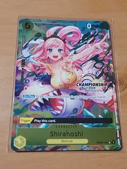 Shirahoshi CS 2024 Celebration Pack OP03-116 One Piece Promo Slight Back Damage - Image 1