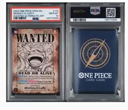 One Piece PSA Monkey.D.Luffy Wanted Alternate Art OP05-119 PSA 10 Gem Mint 🔥! - Image 3