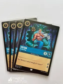Disney Lorcana Triton The Sea King 160/204 Uncommon NM Card Regular 4x - Image 1