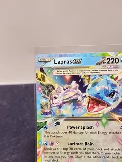 Lapras Ex Pokemon Card : Stellar Crown- Holo Double Rare Tcg/Ccg NM/M FREE SHIP - Image 3