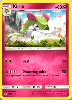 Kirlia 140/214 - Lost Thunder - Uncommon - Near Mint - Pokemon TCG Cards - Image 1