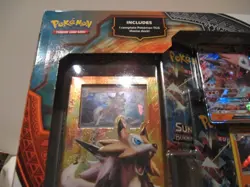 POKEMON TRADING CARD GAME SUN & MOON/BURNING SHADOWS LYCANROC GX CHALLENGE BOX - Image 2