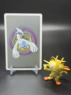 2000 POKEMON SILVER VERSION PLAYING CARDS 7 OF CLUBS #154C MEGANIUM - Image 2