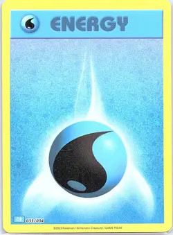 Basic Water Energy 033/034 Holo Trading Card Game Classic - Pokemon Card - NM - Image 1