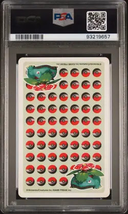 1998 Pokemon Stadium Green Version Playing Cards Bulbasaur Jack Of Spades PSA 10 - Image 2