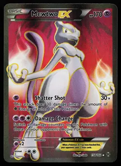 Mewtwo EX 158/162 Holo Full Art XY BREAKthrough Pokemon Card - Image 1